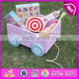 2016 Wholesale High Quality Baby Wooden Toy Storage Box W08C134 thumbnail-1