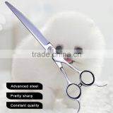 CZG-70J-1 7inch Double Finger Rest Downward Curved Pet Grooming Hair Shaping Scissor thumbnail-5