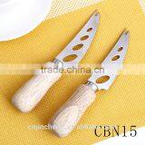 Personalized Logo Cheese Knife Set With Wood Handle thumbnail-3