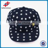 2017 new product alibaba best seller customized logo 100% polyester neon start embroidery men hat