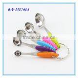 Colorful Handle Stainless Steel 5pcs Measuring Spoon Set thumbnail-1