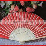 Red Color Bamboo Wedding Fan Wholesale thumbnail-3