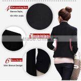 NEW Women Slim One Button Long Sleeve Black Women Blazers 2014 thumbnail-3