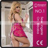 Big Size Fancy Lace Panty Bra Set Hot Sexy Girls See Through Underwear thumbnail-3