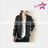 Casual Style PU Jacket Women Faux Leather Jacket for Lady thumbnail-1