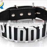 PUDDIN Collar Choker Letter Big Gold Metal Letter Slide Letter