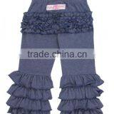 Wholesale Children's Boutique Clothing Kids Cotton Leggings Girls Ruffle Shorts thumbnail-4