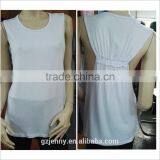 Wholesale Manufacturer Sleeveless Stretch Loose Muscle Racerback 100 Cotton Tank Top thumbnail-1