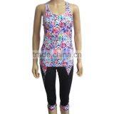 New Custom Fitness Yoga Tank Top Fancy Sublimation Fitness Clothing Women Wholesale Fitness Clothing thumbnail-2