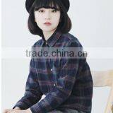 100% Cotton Flannel Plain for Girls' Shirts Anti-pilling Flannel Shirt for Girls thumbnail-1