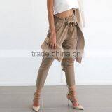 Fancy Long Lenght High Waist Women Flared Trousers thumbnail-2