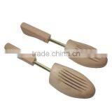 Customized Wooden Material Lotus Wood Single Tube Fancy Quality Shoe Tree