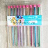 35cm 10pcs Alumnium Crochet Hook Set Knitting Needle Set