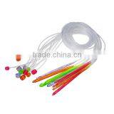 At Random Transparent 120cm Plastic Flexible Afghan Tunisian Carpet Crochet Hooks Needles thumbnail-1