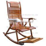 Eco Friendly Bamboo Folding Rocking Chair thumbnail-1