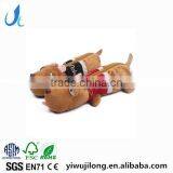 Hot Sale Sleeping Dogs Plush Stationary Pencil Bag thumbnail-1