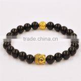 Crystal Clear Agate Bead Bracelet With Buddha Head Accessories Bead Bracelet Jewelry thumbnail-1