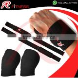 Weight lifting Knee Wraps bandage Strong power Knee Wraps/ Custom Weightlifting Wrist Wraps