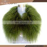 65x23cm 100% Natural Tibet Lamb Fur Scarf / Mongolian Lamb Fur Collar for Women thumbnail-4