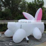 Customized White Lying Rabbit Inflatable Animals Can Priting Logo&advertisement thumbnail-4
