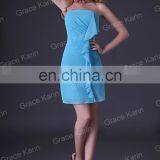 Grace Karin Stock Short Blue Bridesmaid Party Dresses CL3468 thumbnail-3