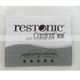 Custom Embroidery Woven Printing Satin Label for Mattress thumbnail-2