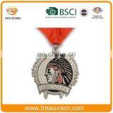 Die Cut Zinc Alloy Custom Made Color Filled Metal Old Sports Muay Thai Medal thumbnail-1