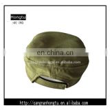 High quality green military caps with badge