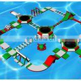 Aqua Park Equipment Aquapark 40m * 35m Plato 0.9mm PVC Inflatable Floating Water Park thumbnail-2