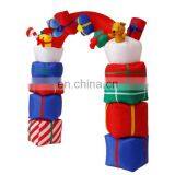 Popular Xmas Lighting Decoration Holiday Colorful Archway LED Inflatable Christmas Arch With Bell thumbnail-7