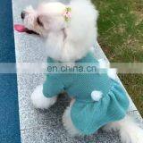 Woolen Yarn Pet Sweater Dress Wholesale Blank Polka Dot Dog Sweater thumbnail-1