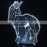 Cute Unicorn LED Night Light Animal Lamp Desk Table Decor For Children Party Bedroom Kids Gifts 3D Horse Lamp thumbnail-7