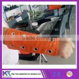 Knitting fabric orange color chemical hand wrist with copper sheet (V049)