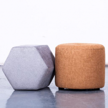 hot selling fabric stool HF-2079 unique shape living room furniture