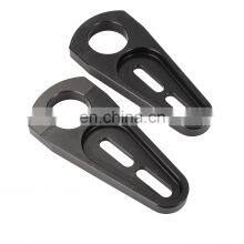 Black Aluminum Fuel Tank Mount Tube Clamps Racecar Parts thumbnail-1