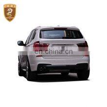 Fiber Glass Front Bumper Side Skirts Wheel Eyebrow Fit for BNW X3 E83 Modification Mtech Style Body Kit thumbnail-1