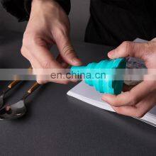 Customized Water Kitchen Spill Free Engine Filling Silicone Collapsible Oil Funnel Set thumbnail-4