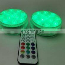 Battery Operated Fountain Pool Multicolor Remote Control Led Waterproof Submersible Lights