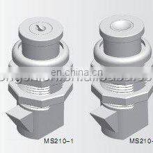 MS210 ZDC Matt Chrome Coated Tongue Cam Lock Marine Boxepush Button Sliding Door Cylinder Cabinet Cam Slam Lock thumbnail-5