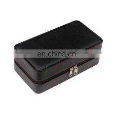 Custom Modern Made in China Luxury Spanish Cedar Wooden Shelves Leather Travel Cigar Case Humidor thumbnail-2