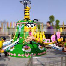 High Quality Amusement Flying Machines Theme Park Kiddie Self Control Bee Rides for Sale thumbnail-4