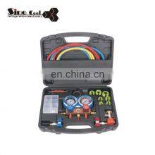 HVAC A/C Refrigeration Kit AC Manifold Gauge Set Brass R134A Auto Service Kit thumbnail-2