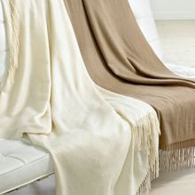 100% cashmere/pashmina throw blanket ,high quality luxury gift blanket