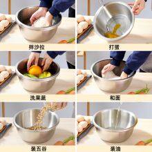304 Stainless Steel Multi-purpose Dish Mixing Bowl Salad Bowl Kitchen Dish Set Basin thumbnail-5