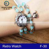 Wholesale Vintage Ladies Watch Pendant Retro Colorful Relojes for Women thumbnail-3