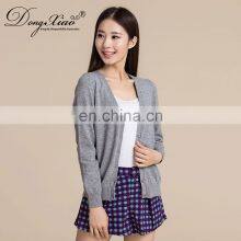 Fashion Korean Women Sweater Lightweight Zipper Women's Cashmere Sweater Cardigan thumbnail-4