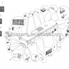 Other Performance Parts OEM Auto Bus Coach Spare Parts Daewoo Higer Bus Electrical Driver Lights Rocker Switch thumbnail-4
