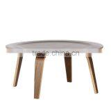 Replica Fashion Walnut Color Molded Plywood Coffee Table by Charles and Ray for Living Room
