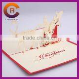 Wholesale High Quality Handmade Customizable Paper Crafts Christmas Greeting Card thumbnail-3