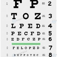 Premium Snellen Eye Chart Wall Chart Plastic Waterproof Snellen Charts for Eye Test Exams 10 Feet 9 X 14 in Eluxe Occluder Plus thumbnail-2